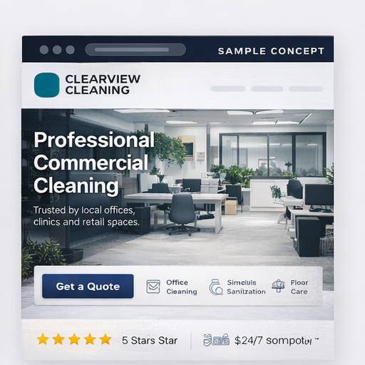 cleaning company website example